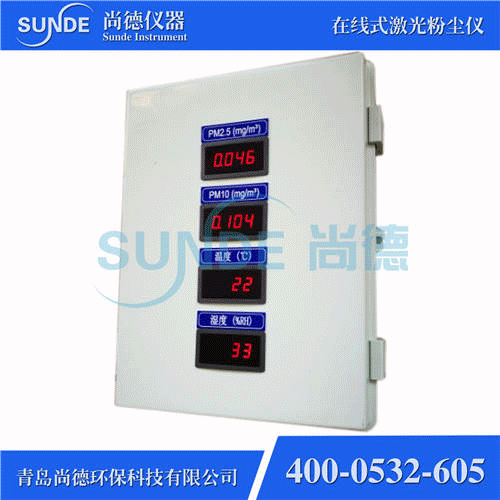 SN-F802 智能型在線(xiàn)式粉塵濃度檢測(cè)儀（PM2.5+PM10，帶外顯）